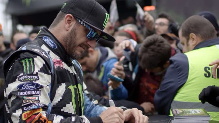 Ken Block at the Monza Rallye Show
