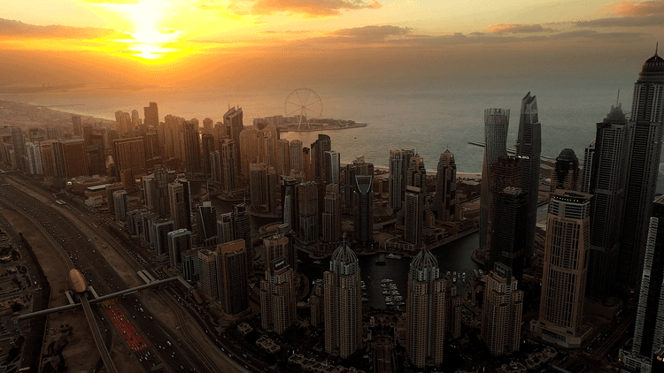 Drone Views of Dubai, United Arab Emirates, Part 1
