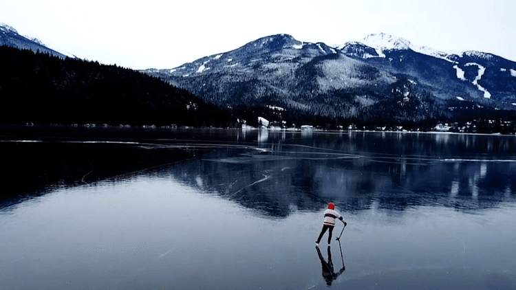 Winter Activities by Drone, Part 1